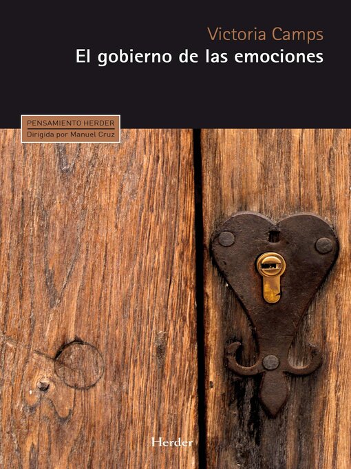 Title details for El gobierno de las emociones by Victoria Camps - Wait list